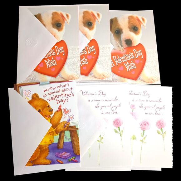 Valentines Day Greeting Card Lot 44 Cards Mix Lot Some Duplicated with Envelopes - Picture 4 of 6